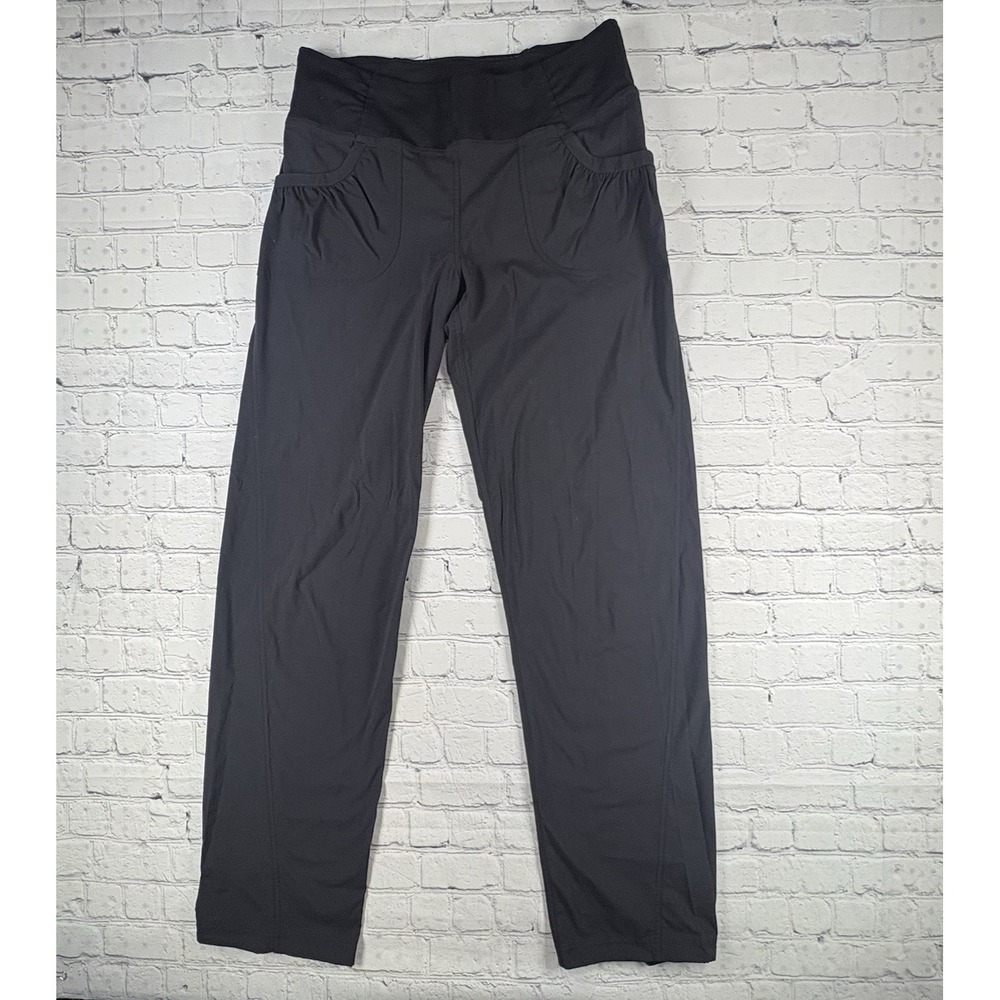 prAna Large Tall  WOMENS SUMMIT PANTS Black Stretch
